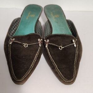 Cole Haan Women's Dark Brown Suede Mules Sale $25